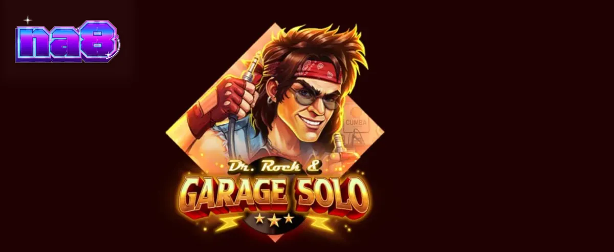 หน้าจอเกมสล็อต Dr. Rock & Garage Solo พร้อมธีมดนตรีร็อก